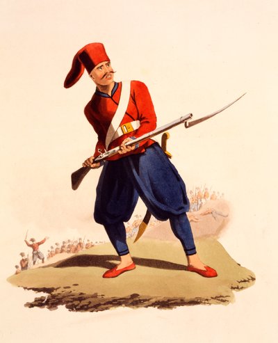 Officer of European Infantry of Ottoman Army (from 